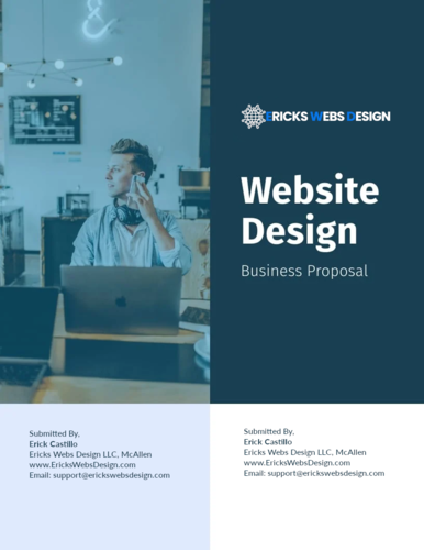 Ericks Web Design Proposal